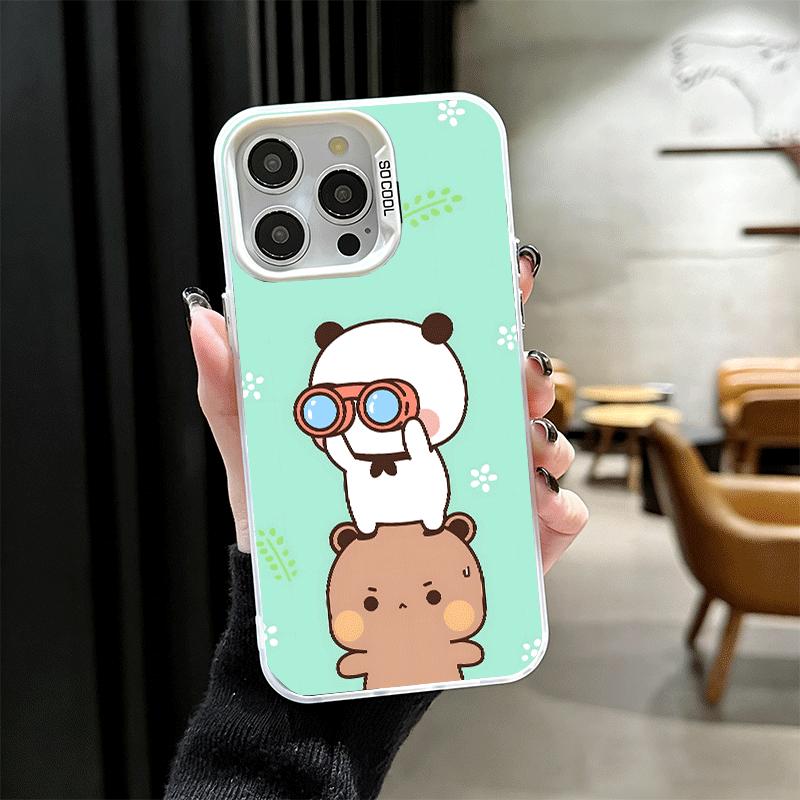Bubu Dudu Cartoon Cute Soft Phone Case for iPhone 15 16 17 Pro Max 17Air 16E 14 Plus 13 12 Mini Shockproof Cover Back Shell