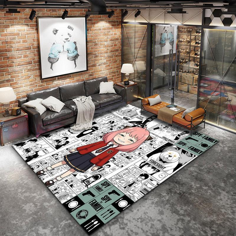 Spy Family Carpet Rug For Living Room Bedroom Home Sofa Decoration Kids Play Nonslip Floor Mat