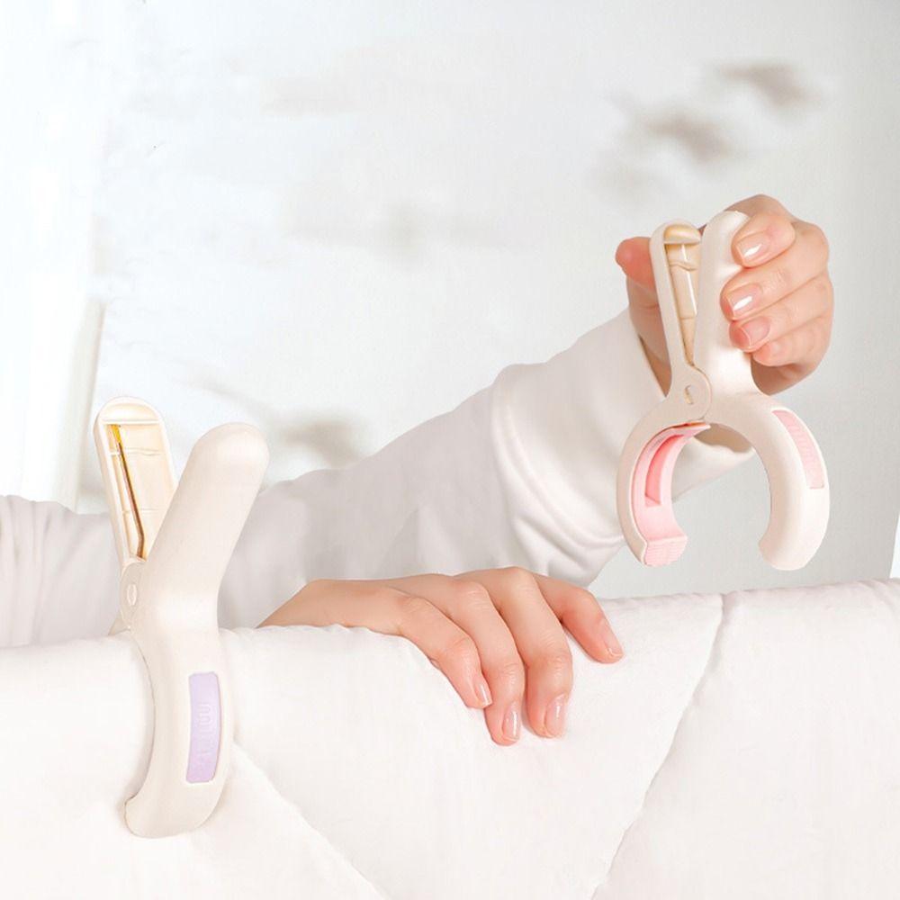 3/4Pcs Windproof Laundry Drying Clothespin Large Hanger Clips Practical Clothes Pegs Outdoor