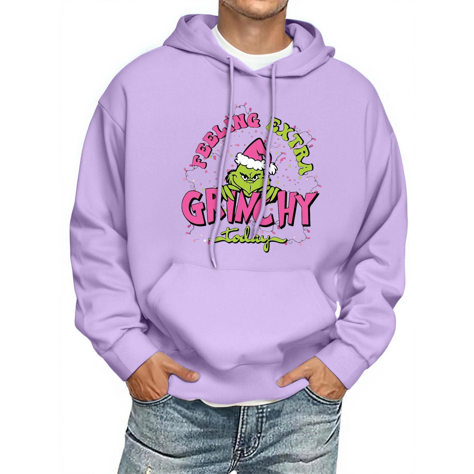 

Мужская толстовка с капюшоном с принтом, с длинным рукавом, повседневный пуловер, худи, толстовка с капюшоном L