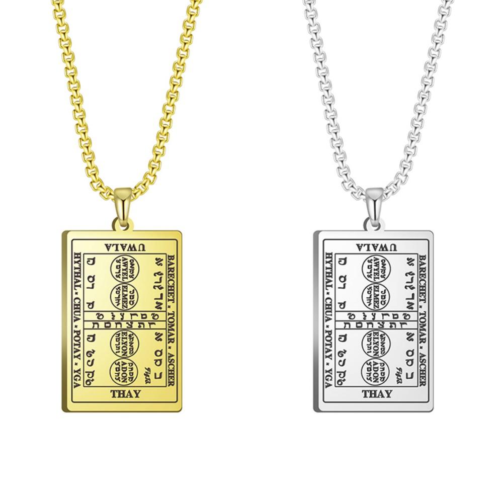 The First Seal 6th and 7th Books of Moses Necklaces Mystery Wicca Amulet of Greatest Fortune and Long Life Jewelry Gifts