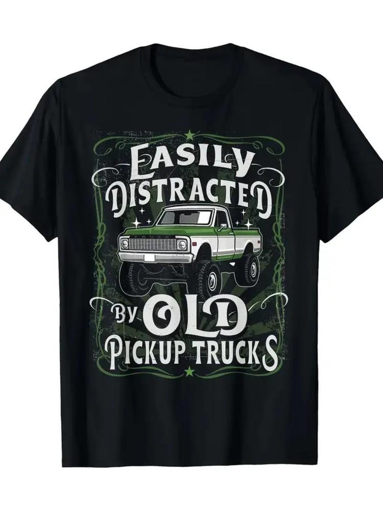 

Hot Stylish Old Pickup Trucks Print for Men Women Couple Fashion T-Shirt Street Unisex T-Shirt XXXXL