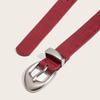 Crocodile Pattern Women's Belt PU Leather Dress Jeans Belt High-End Thin Waist Belt  Streetwear