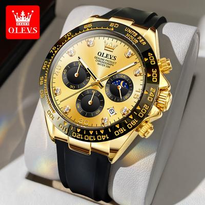 Luxus Herrenuhr Quarz Herrenuhren Wasserdicht Leuchtende Top-Markenuhr für Herren Datum Chronograph Sportarmbanduhr