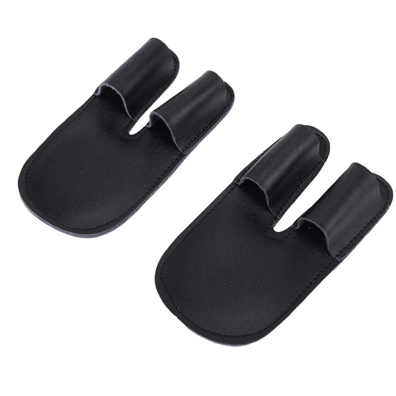 2pcs Baseball Finger Guard PU Leather Thickened Palm Shock Absorbing Sports Finger Sleeve Outdoor Training Gear