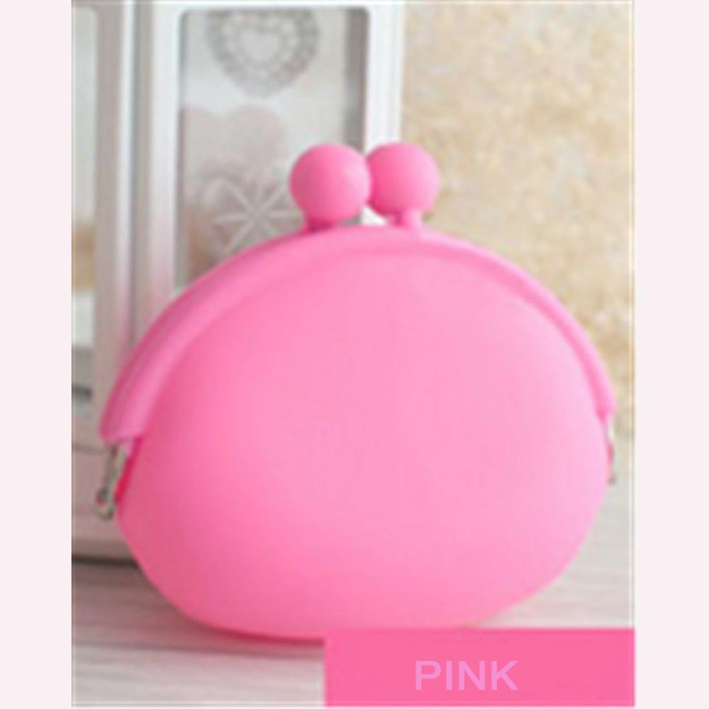 Fast New Silicone Round Coin Purse Wallet Card Rubber Key Phone Design Bag Pouch Monedero De Silicona