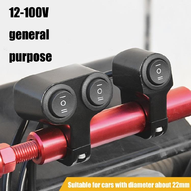 Corrosion Resistant Motorcycle Front Headlight Spotlight Handlebar Control Switch Suitable for Riders Safe Night Travel