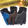 Camouflage Winter-Fahrradhandschuhe für Herren - Verdickt, Warm, Wasserdicht, Mit Samt