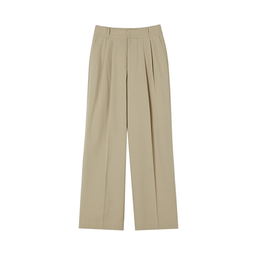LAP Double-Pleat Cotton Blend Pants Ar3Wp863