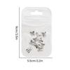 10 Pcs/Set 3D Bows Nails Charms Sparkling Butterfly Nails Charms Alloy Manicure Supplies Nails Art Decorations for Women