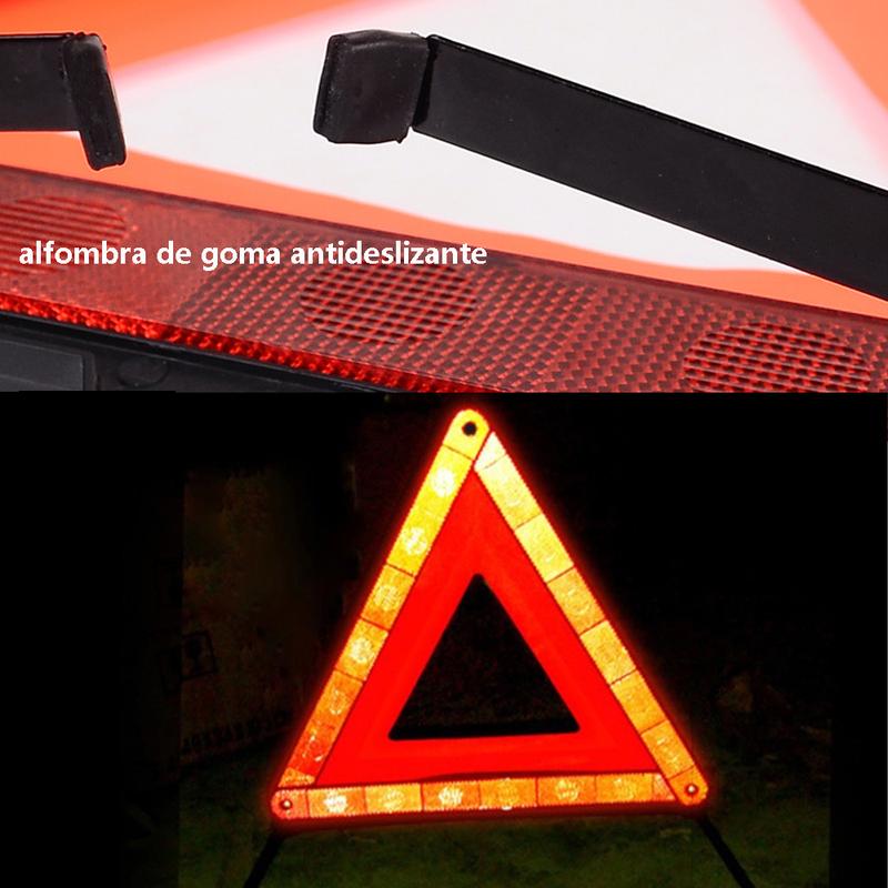 Car Warning Triangle Red Night Road Safety Hazard Foldable Reflective Tripod Emergency Breakdown Car Folded Stop Sign Reflector
