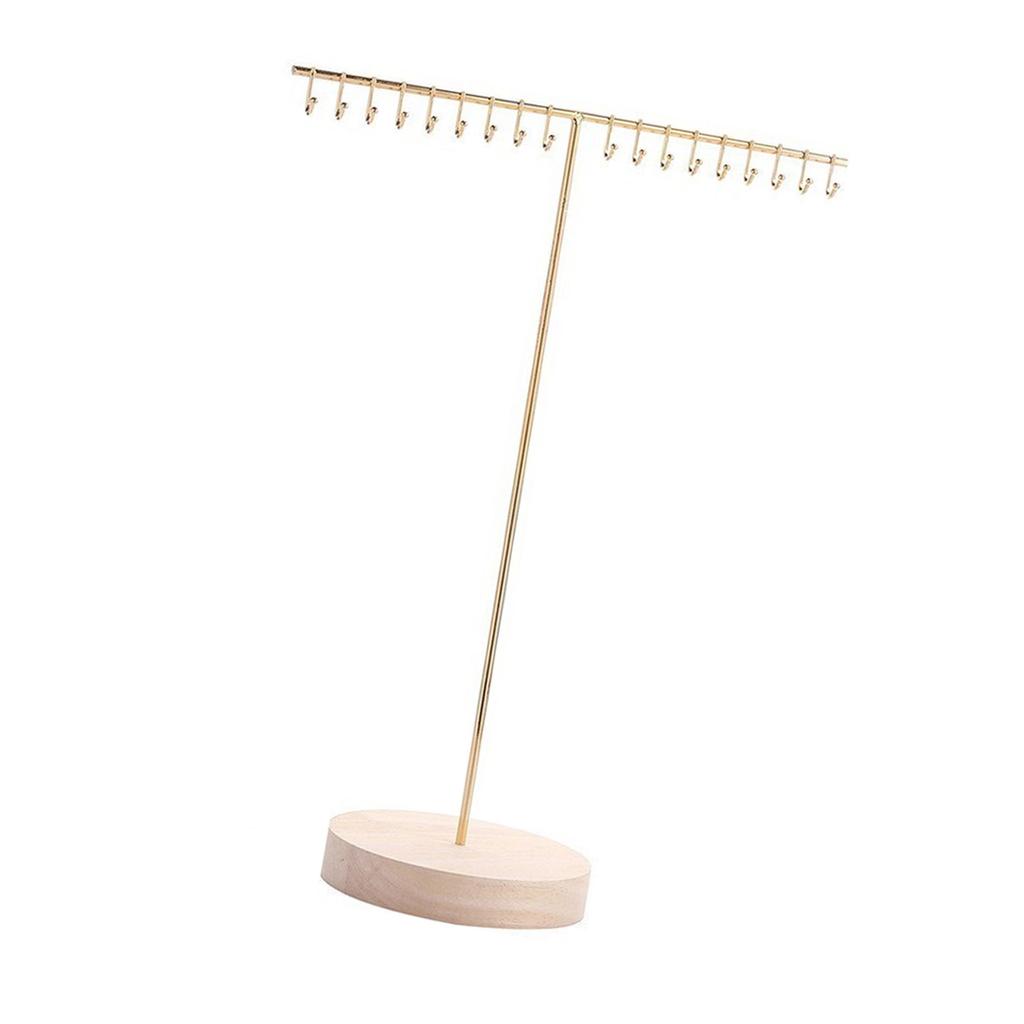 Trendigt Robust Legeringssmyckeställ för Halsband Armband och Örhängen Genomskinliga Organiserare med Flera Torn