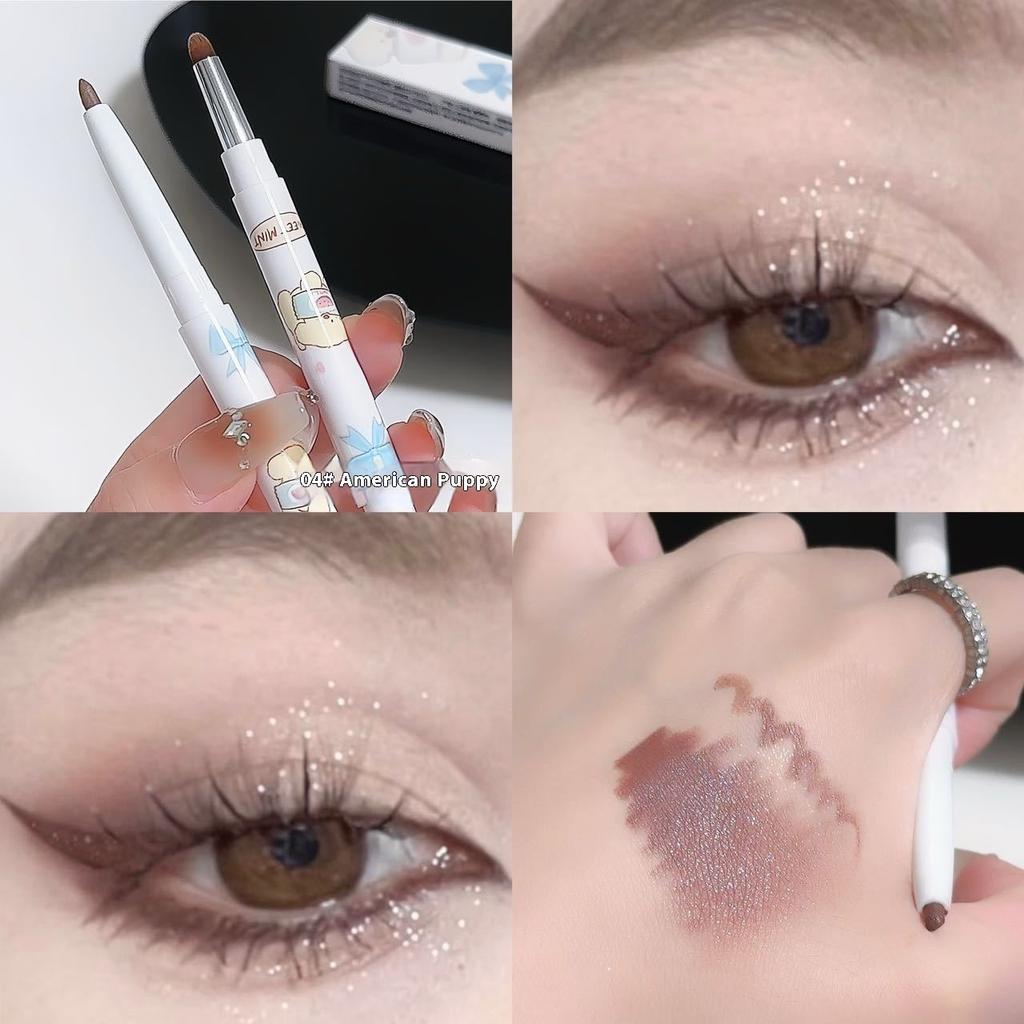 Bunny Eyeliner Glue Pen Adorable Animal Design Dual-Use Eyeliner and Eye Shadow Long-Lasting Waterproof Makeup Tool
