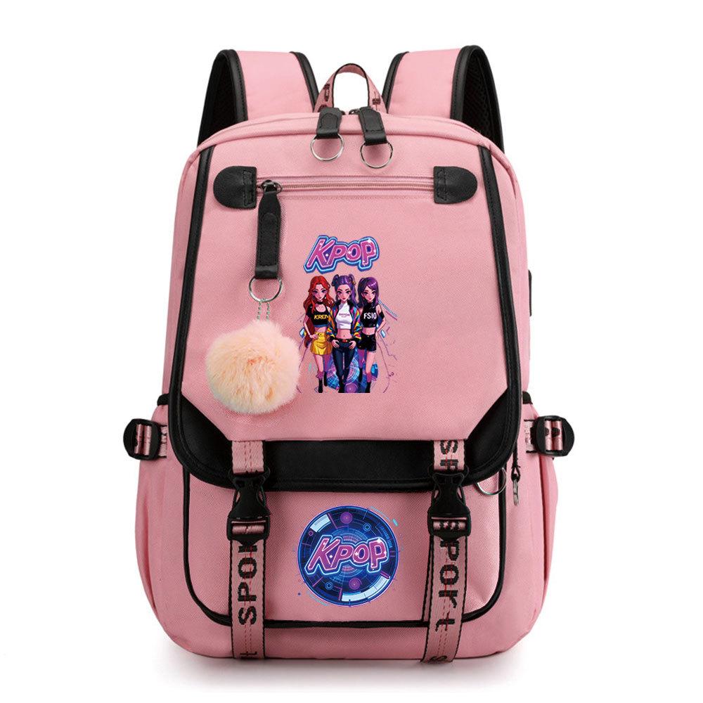 Witch Hunter Animation Cartoon Printed School Bag Large Capacity Junior High School Student Backpack