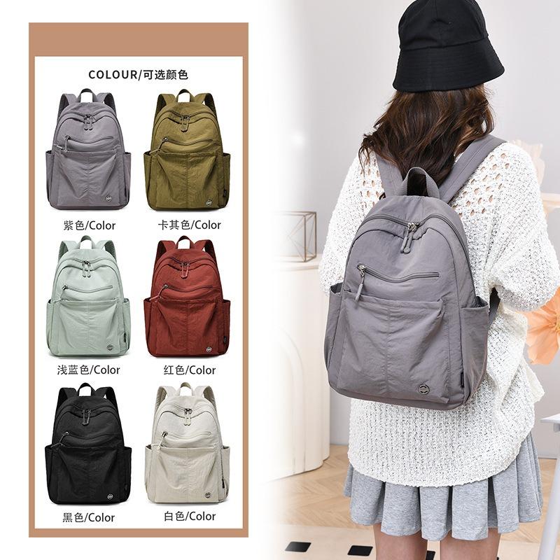 Women's Backpack Autumn New Nylon Cloth Women's Bag Fashion Large Capacity Schoolbag Lightweight Travel Backpack