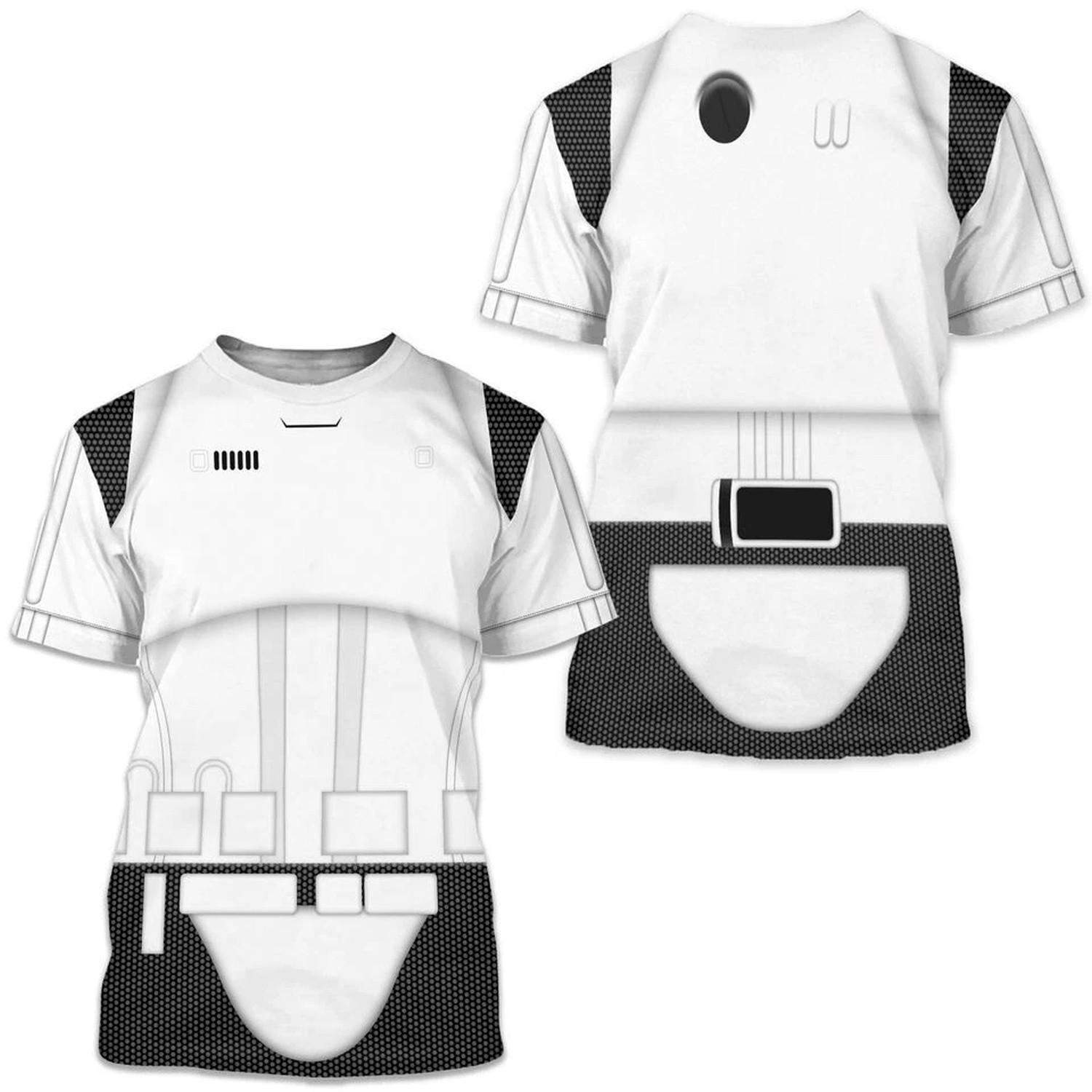Stormtrooper Star Wars 3D T-Shirt Halloween Cosplay Star Wars Costume T-Shirt S