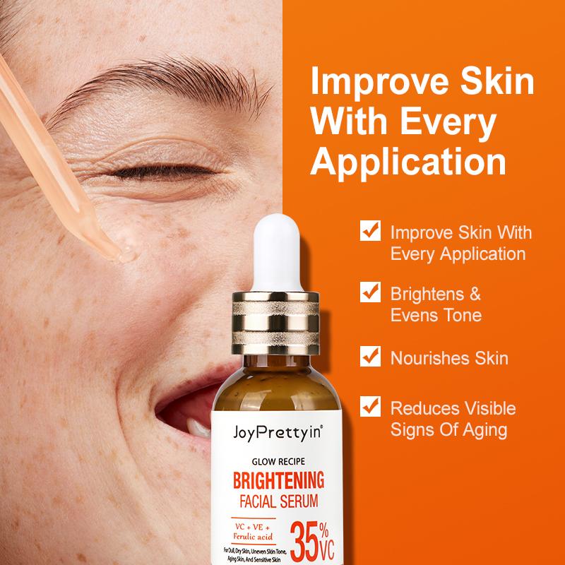 Vitamin C Liquid Serum Anti-aging Whitening VC Hyaluronic Acid Face Serum Brighting Moisturising Fade Fine Lines Skin Care