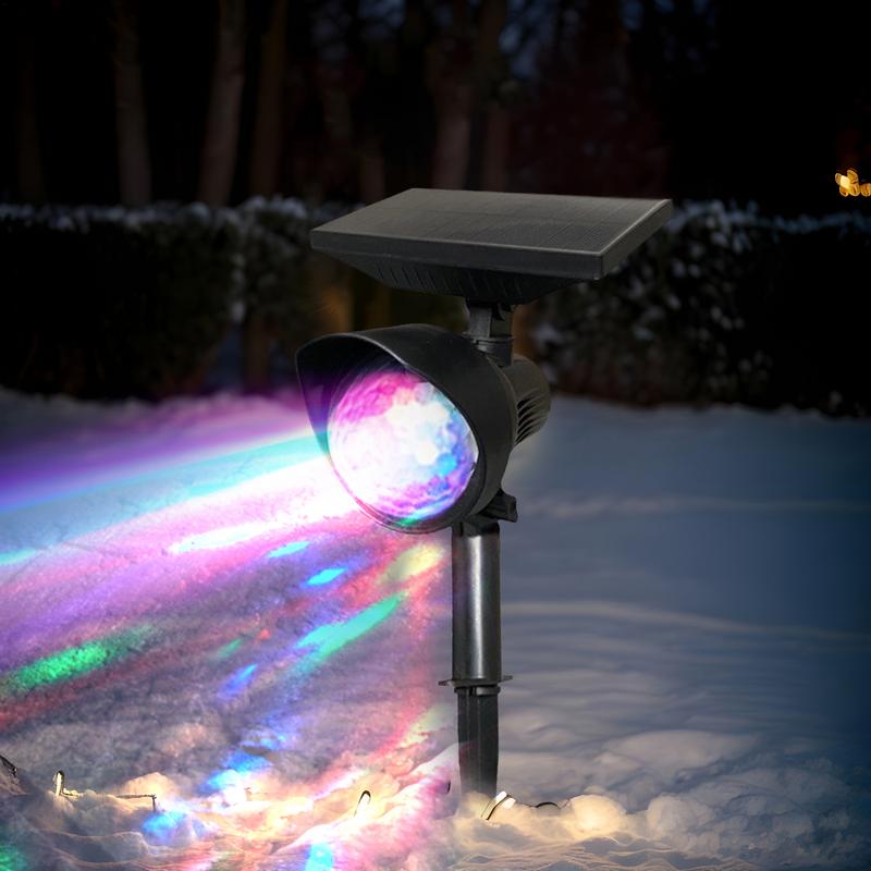 Solar Lights Outdoor Waterproof Solar Christmas Projector Light Holiday LED Outdoor Lights Waterproof Multicolor Solar Spotlight