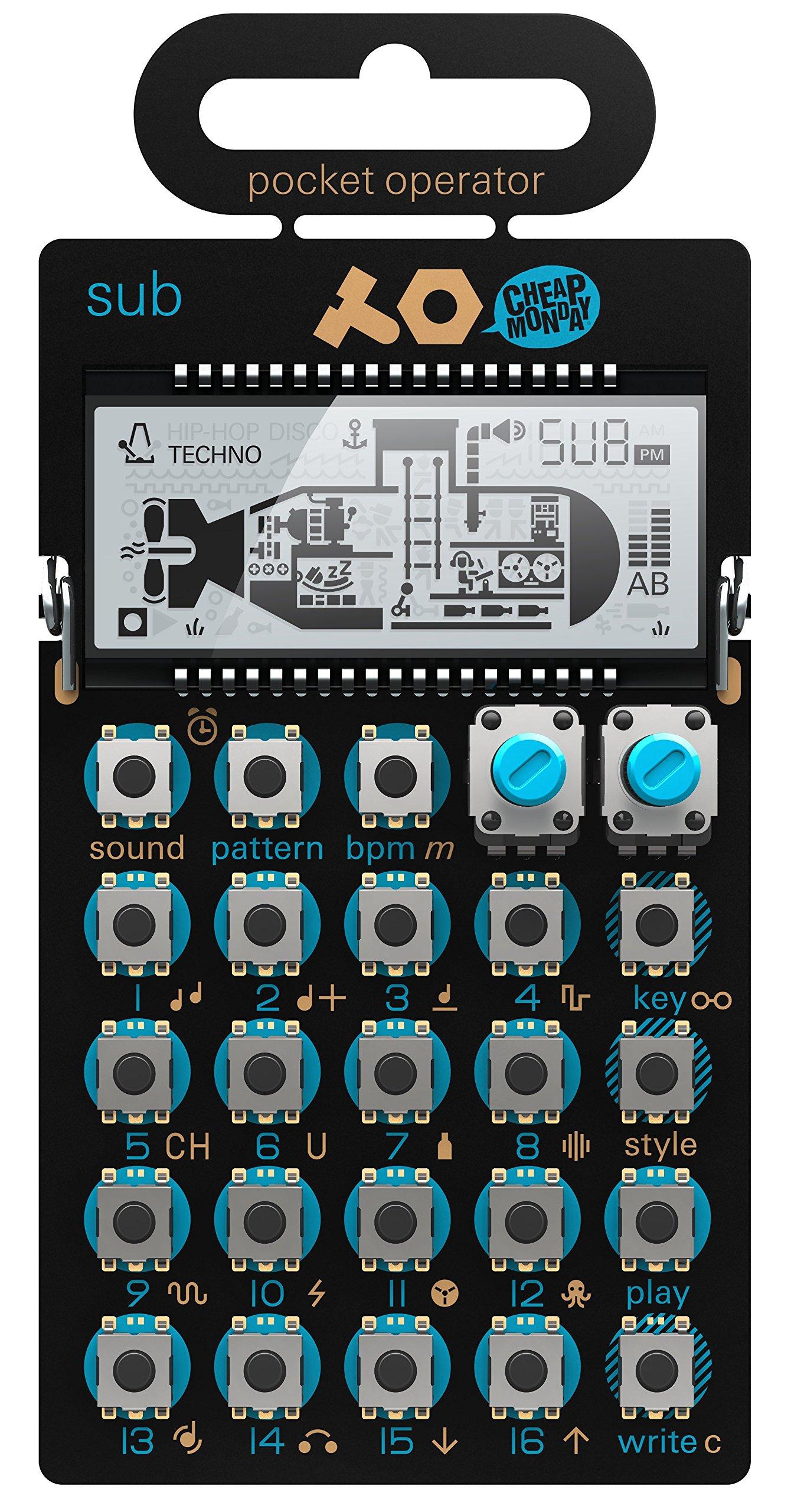 

Импортный Teenage Engineering сабвуфер Pocket Operator Bass Synth TE010AS014 [Обычный продукт] PO-14 чёрный
