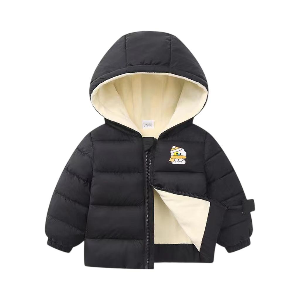Kinder-Taschenmantel - Kurzjacke aus Baumwolle in Unifarbe