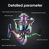 New Colored Metal Electroplated Spinning Reel Ultra-light Maximum Resistance 12 Kg Sea Fishing Spinning Reel Suitable for Seawater and Freshwater