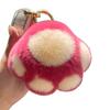 New [cute Little Cat Claw] Real Rex Rabbit Hair Car Keychain Pendant Fur Plush Book Bag Pendant Gift Cute Keychain
