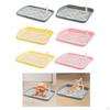 Dog Potty Training Tray, Removable Cat Litter Box, Reusable Box with Mesh Grids for Small
