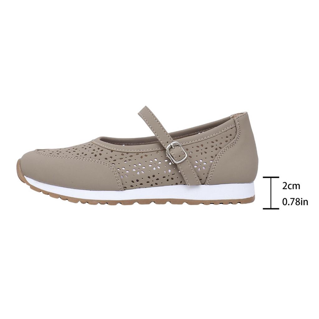 Fashion Comfortable Thick Bottom Casual Slip-On Round Head Mesh Shoes Fashion Spring Summer New Style Women's Leisure Shoes Size 36 43