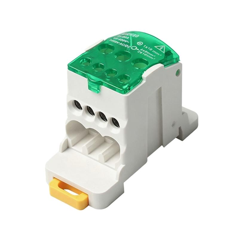 Plastic Junction Box Terminal Block Multi Outlet Terminal Block Rail Splitter Box For Electrical Installations