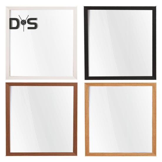 Wooden Photo Frame Clear Double-sided Display Stand Rustic Desktop Floating Picture Frame for Dried Flower Display DIY Crafts