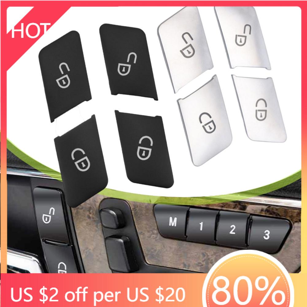2025 Hot Racing Grills ABS Car Styling Door Unlock Buttons Trim Cover Stickers For Mercedes Benz A B C E GLA CLA GLK GLE CLS ML
