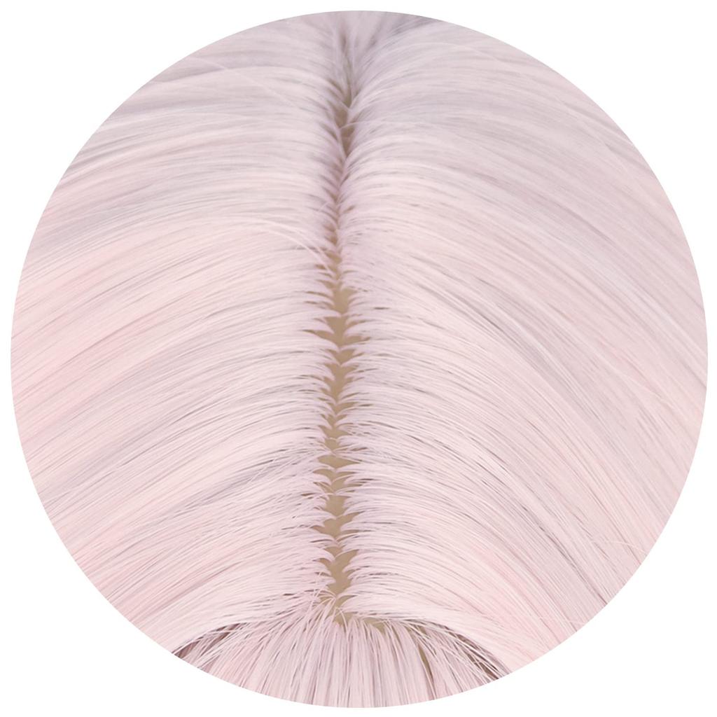 Light Pink Long Twin Tail Vertical Roll Full Wig Game Cosplay Wig Heat Resistant Wig Wig Costume Comiket Event Halloween Christmas School Festival