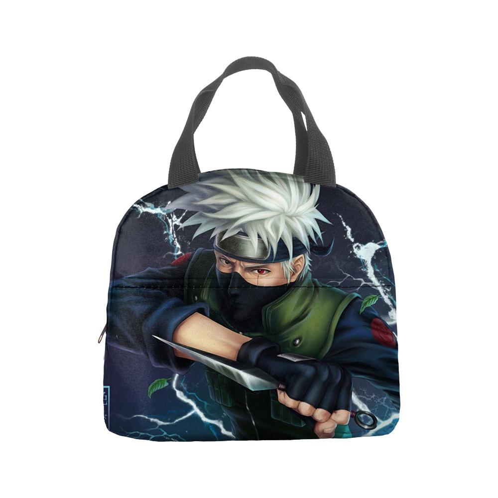 Naruto Lunch Bag, Student With Rice Insulation Bag, Large Capacity Portable Lunch Insulation Bag, Bento Bag, Outdoor Bag.