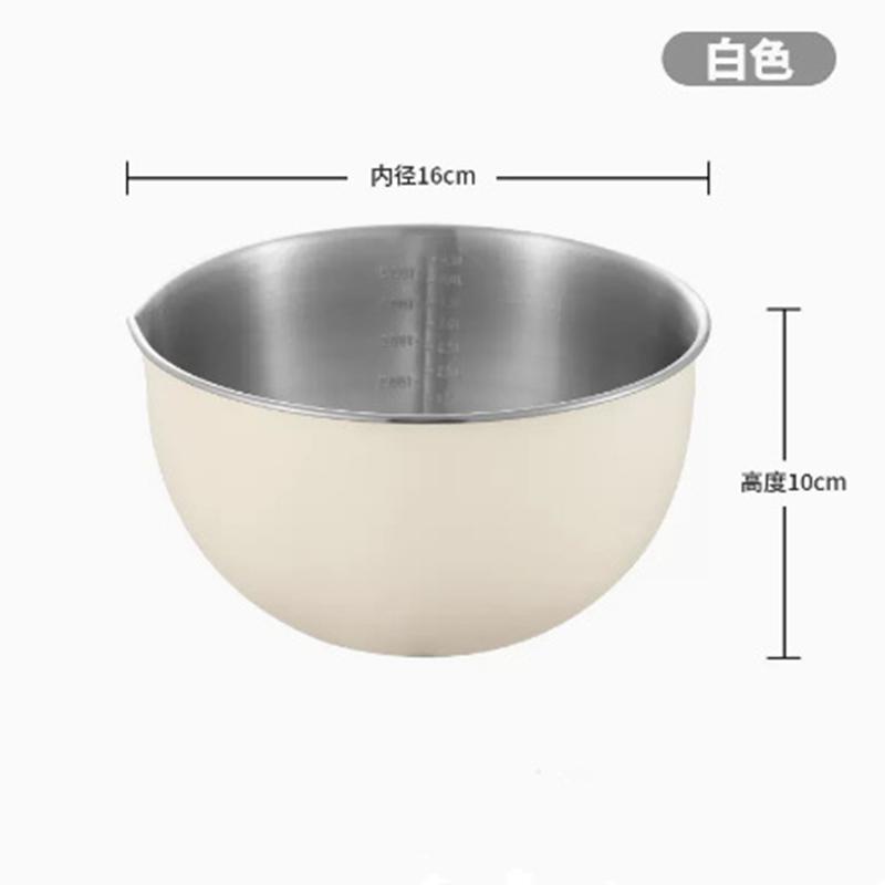 

Фруктовая салатница из нержавеющей стали 304, чаша для взбивания яиц, многофункциональные миски для смешивания с весами, кухонные принадлежности для столовых приборов