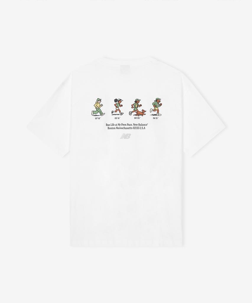 Nyuballanseu Nbneg31503 / Uni Nb Friends Short Sleeve T-Shirt (White)
