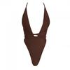 Mars The Label Womens/Ladies Fishtail Plain Plunge One Piece Swimsuit