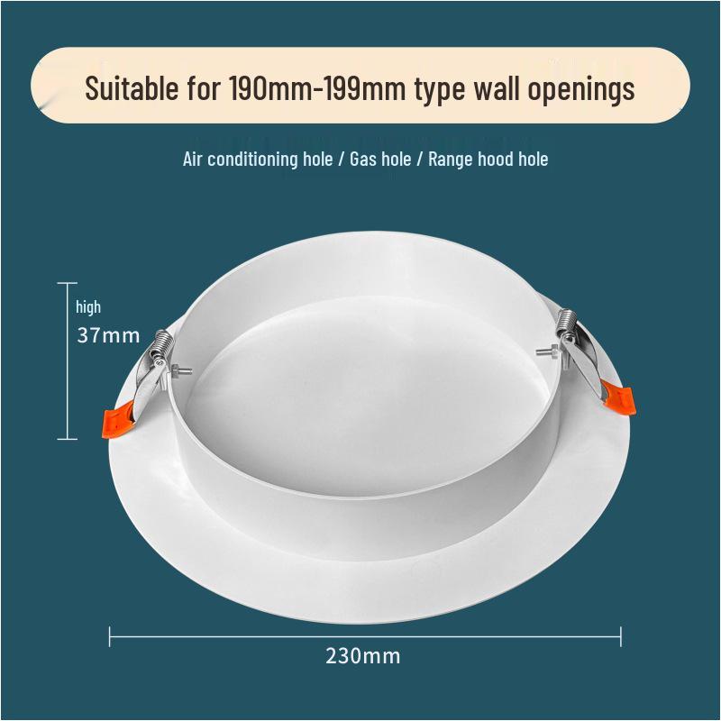 Round Air Conditioner Exhaust Pipe Decorative Cover and Seal