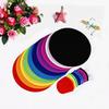 10 Folding Fans, Round Summer Hand 25 Cm Diameter, Classic Portable Throwing Disc for