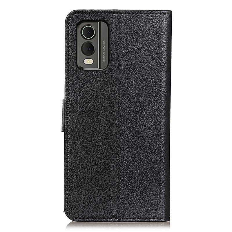 Wallet Stand Phone Case for Nokia C32,PU Leather+TPU Litchi Texture Phone Cover