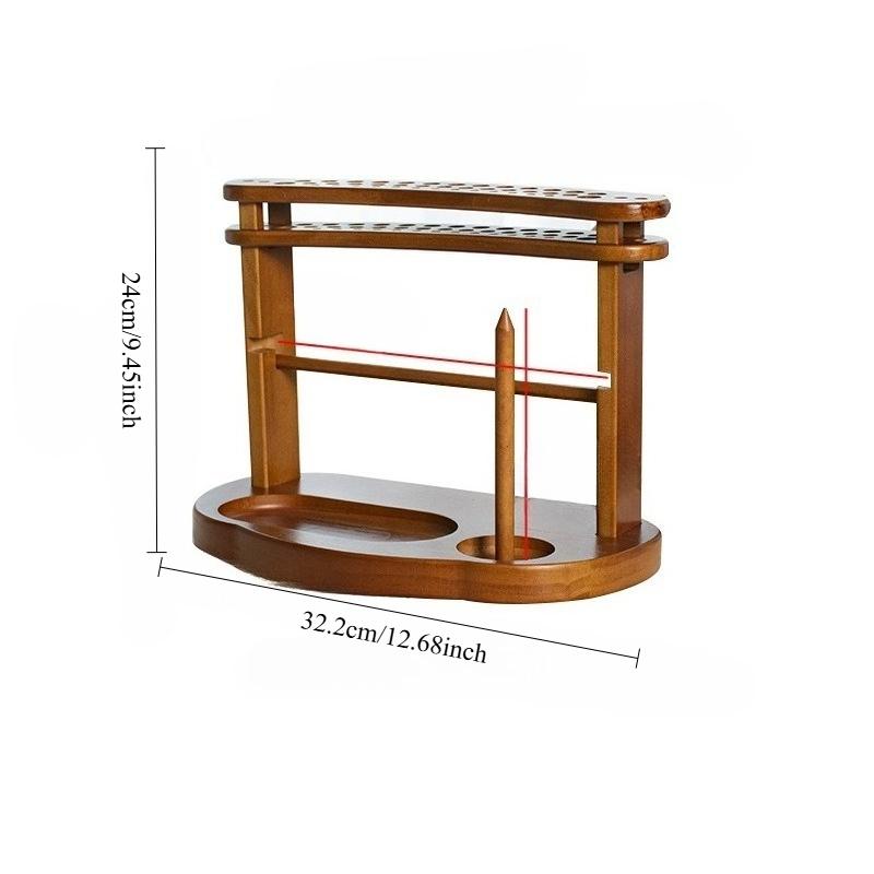 Wooden desktop crochet yarn beaded multi-layer storage rack Wool storage rack Desktop crochet rack