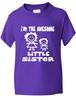 Funny Kids T-Shirt Great Little Sister of the Big Sister Gift Age 1-13Will Be Opened In a New Window or Tab