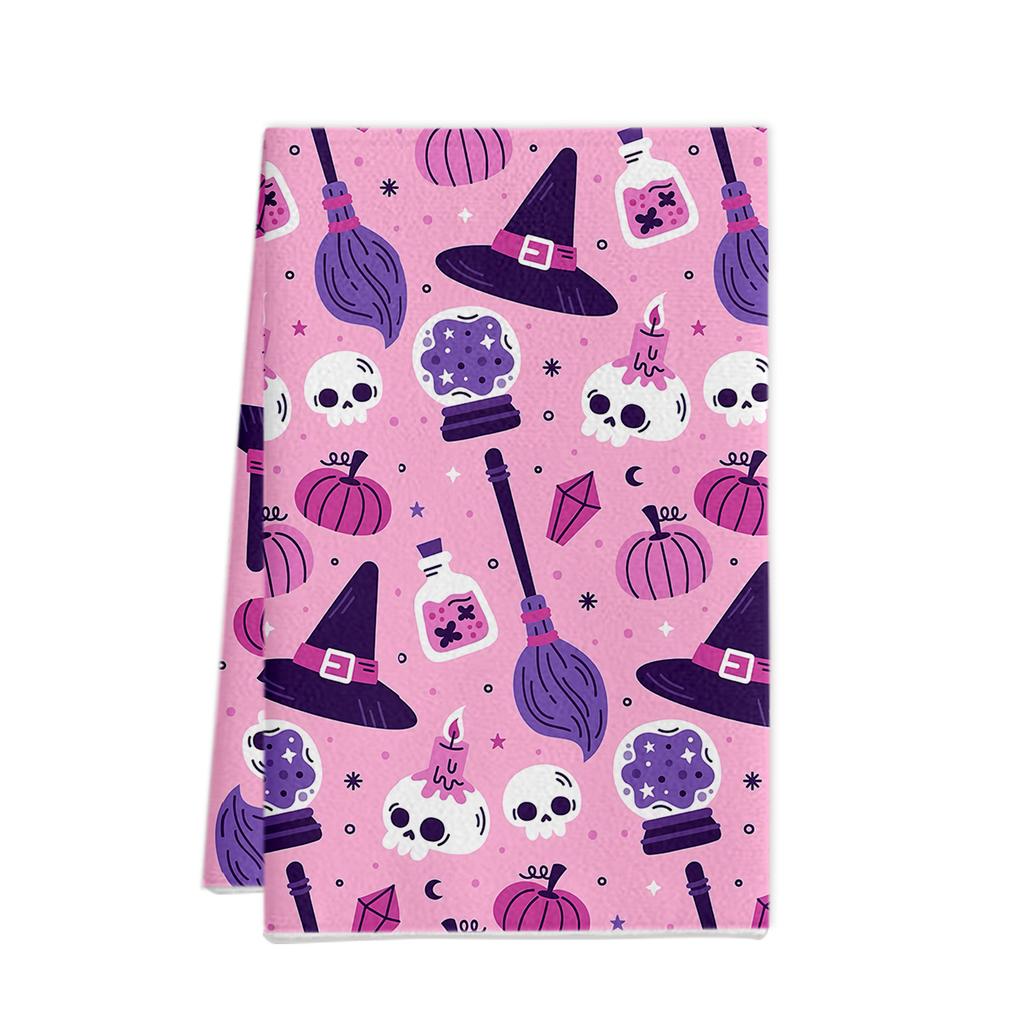 Halloween Towel Ornament Gift Microfiber Printing Kitchen Towel Special Dish Towel Rag