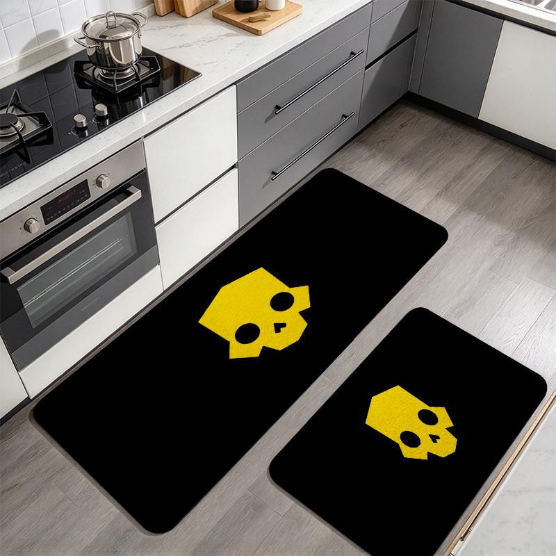 Helldivers Flannel Kitchen Mat Christmas Soft Area Rug Non Slip Floor Carpet Home Decoration