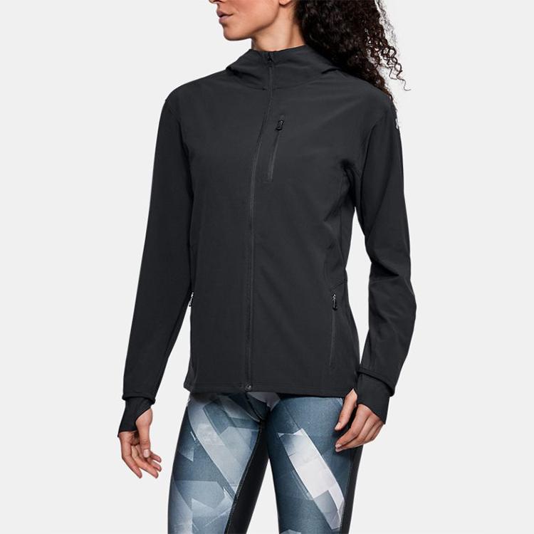Under Armour UA Sun Protection Running Jacket Unisex Outerwear Black 1308929-001