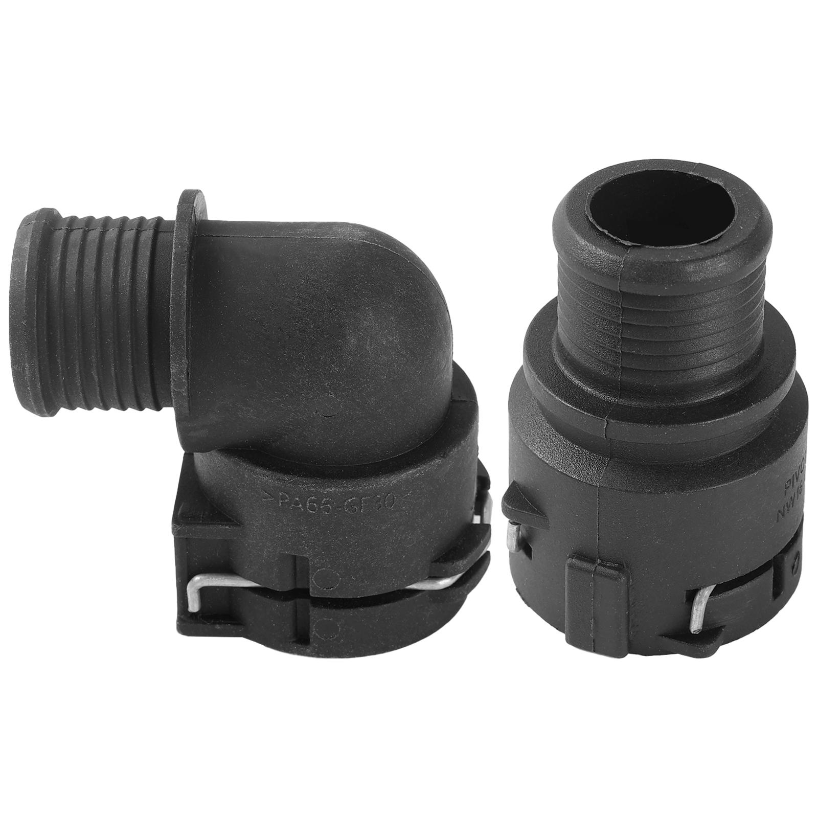 2 Heater Inlet Water Hose Connector For Chevrolet Sonic Trax Tracker TBuick Encore Opel Mokka Holden 95089363 95089364 95316518 чёрный