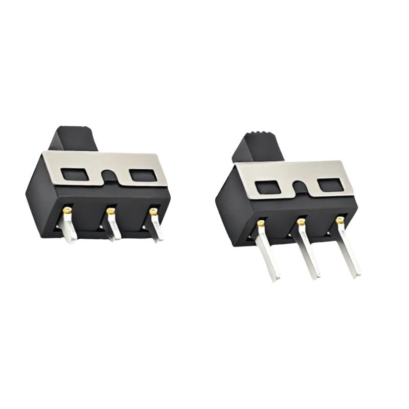 10Pcs 1P2T Vertical 2-position 3-pin Straight Pin SS12E08BG5 Toggle Switch High Curren SS12D10G3 Handle Height 3MM
