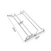 Silver Stainless Steel Wine Rack Glass Holder Hanging Bar Goblet Hanger Shelf