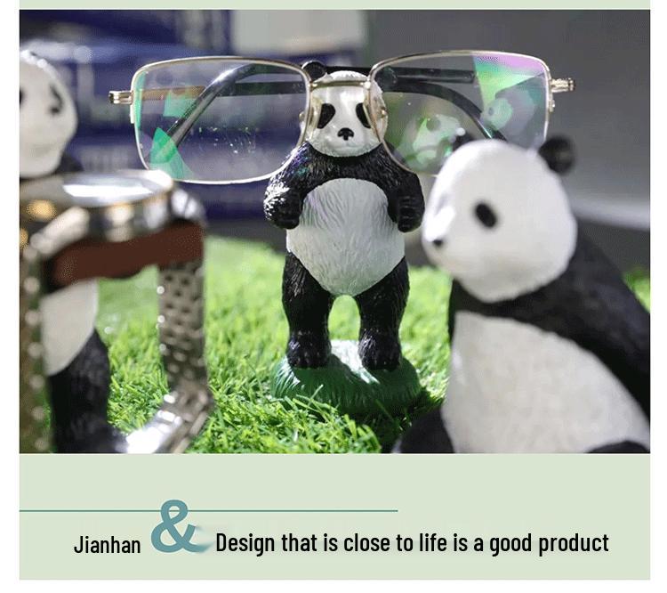 Panda Resin Glasses Holder - Cartoon Desktop Display Stand