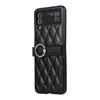 Blume karierten Crossbody lange Kette Ledertasche für Samsung Galaxy Z Flip 4 5 Fall für Galaxy Z Flip 3 Abdeckung 5G Flip