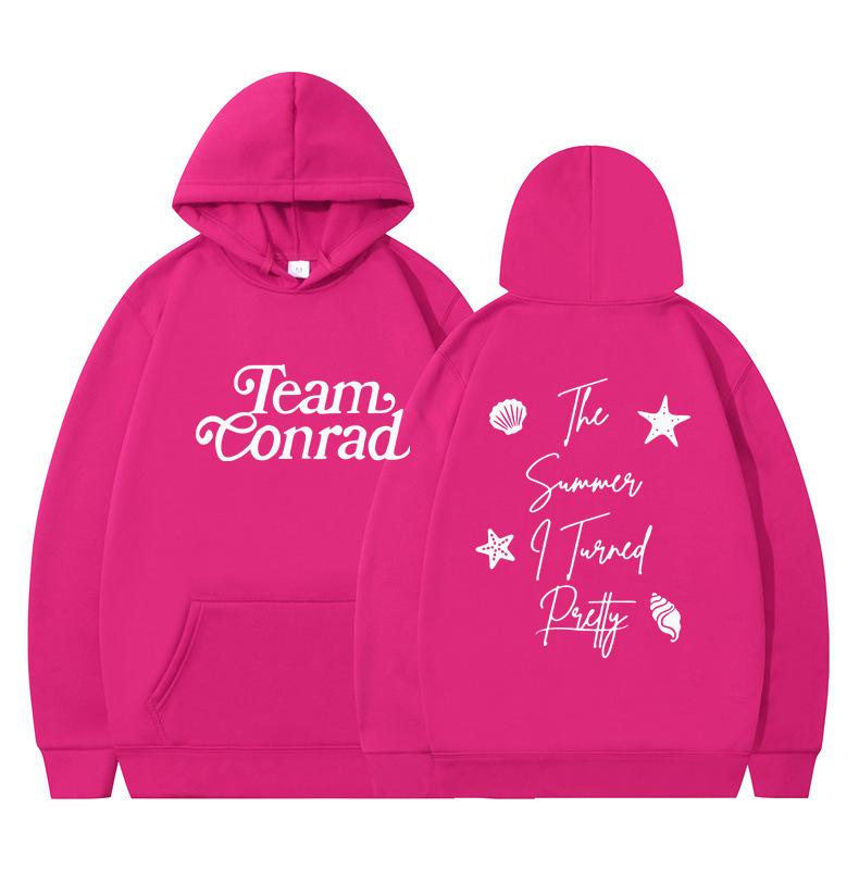 The Summer I Turned Pretty Printed Loose Hooded Sweater Hoodie